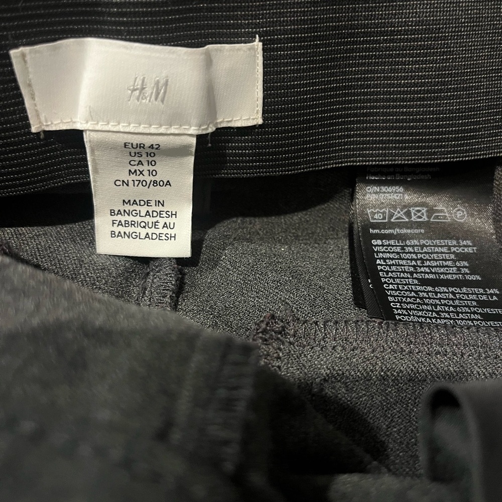 H&M Charcoal Trousers gray - Picture 4 of 5